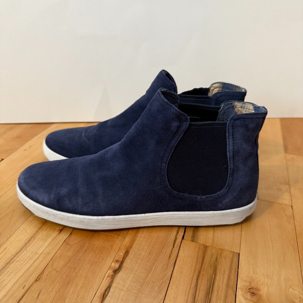 Tommy Bahama‎ Women's Suede Cove Palms Relaxology Ankle Bootie Navy Size 10